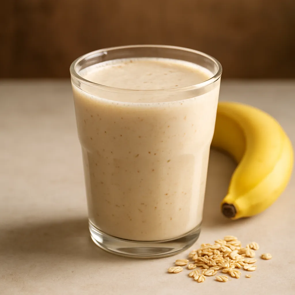 Banaan-Havermout Eiwitshake