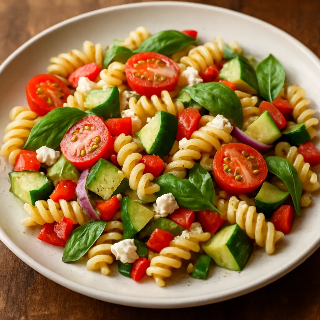 Eenvoudige Pastasalade