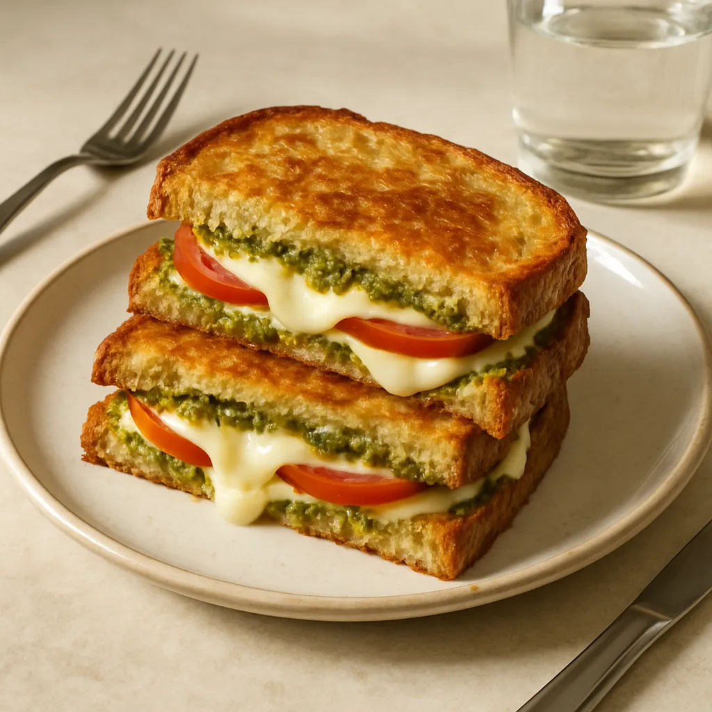 Pesto Gegrilde Kaas Sandwich